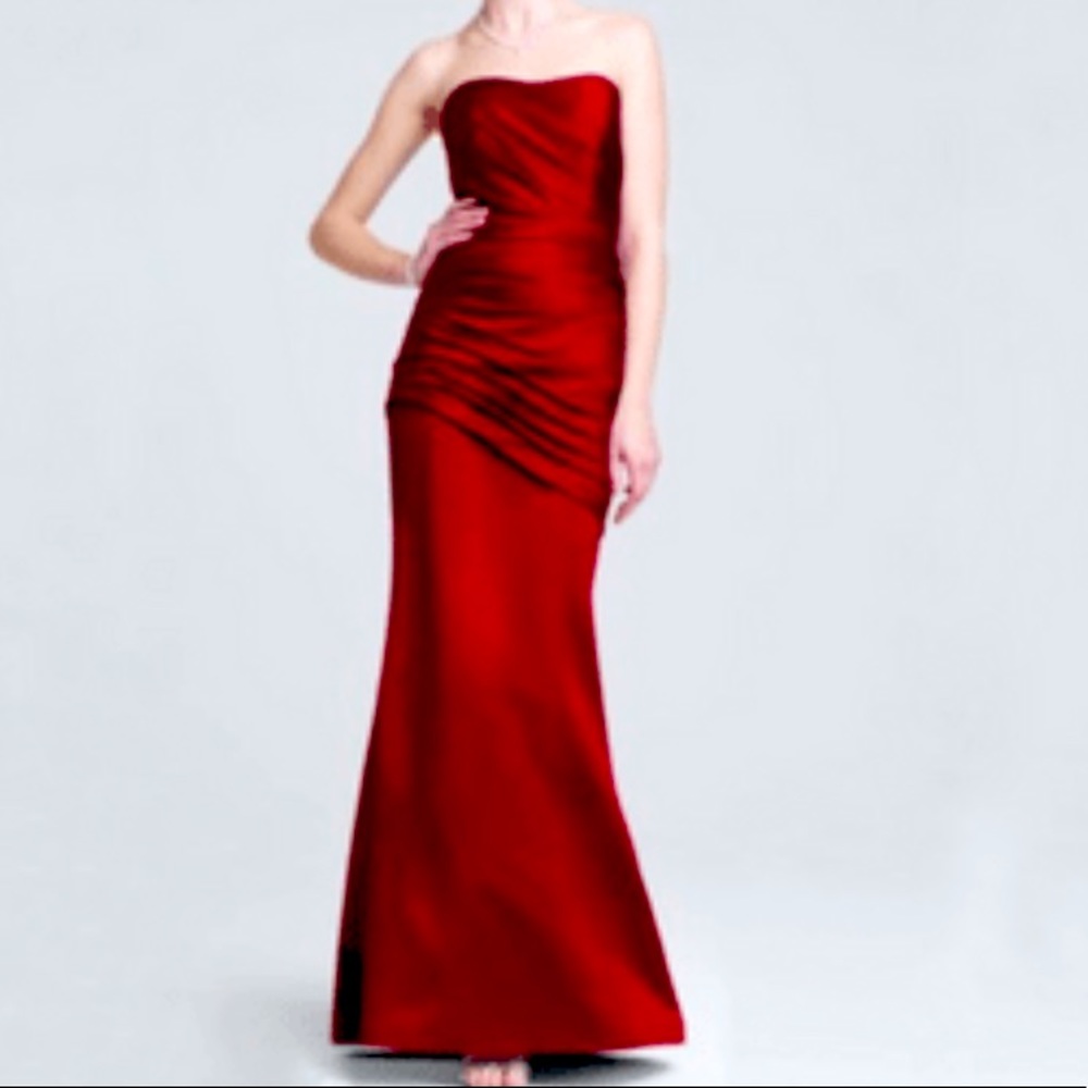 COPY - David’s Bridal Ruched Side Strapless Ballg…